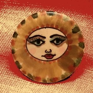 HAND PAINTED BROOCH